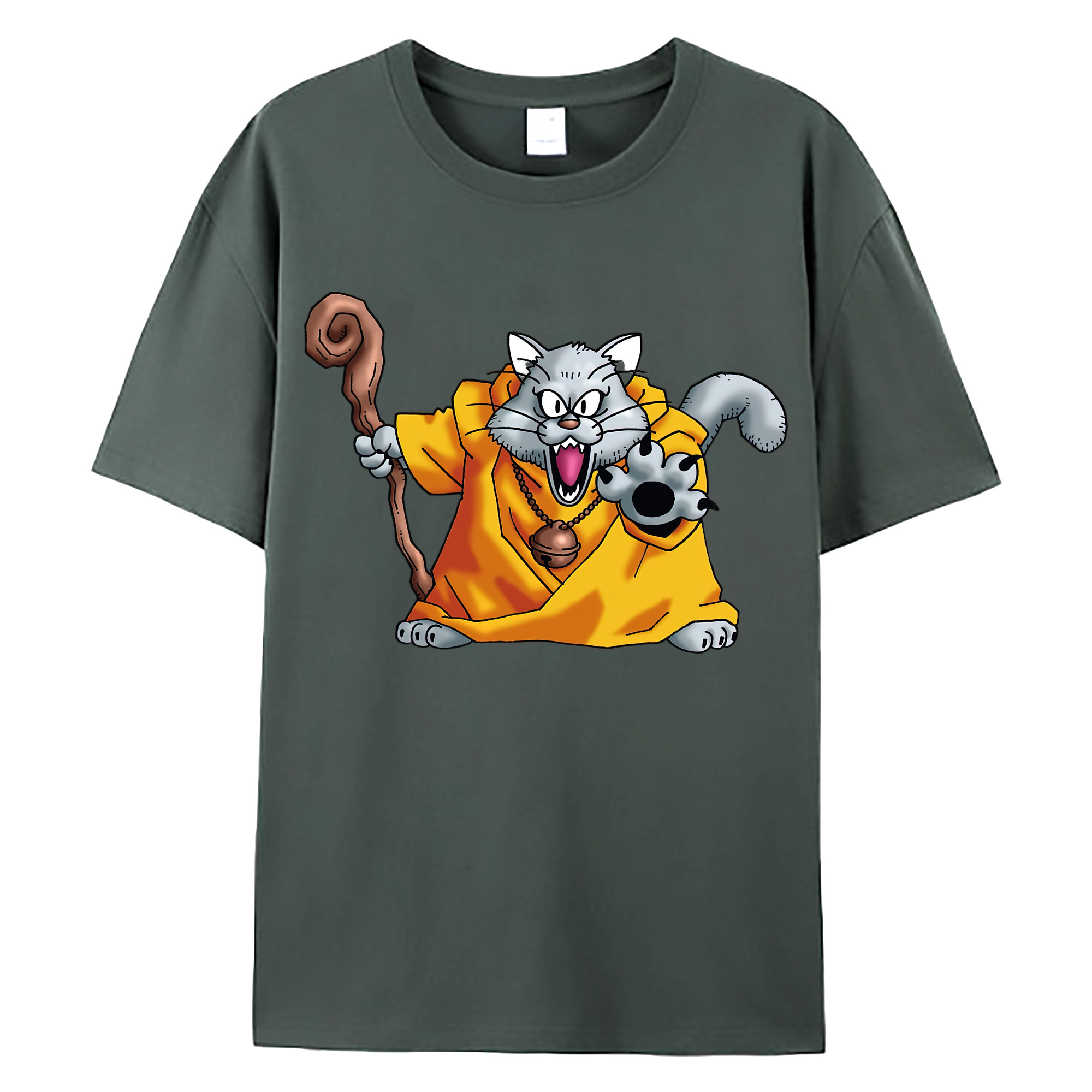 （画像用） ドラゴンクエスト Doragon Kuesuto Dragon Quest 綿100％ メンズ半袖Tシャツ｜肌触りやわらか＆通気性